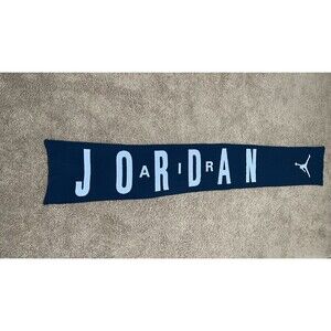 Air Jordan Scarf 32 Jumpman Navy Baby Blue Oversized Big Spellout